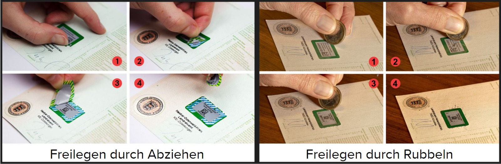 Schritt-für-Schritt-Anleitung: Sicherheitscodes auf dem Fahrzeugschein freilegen